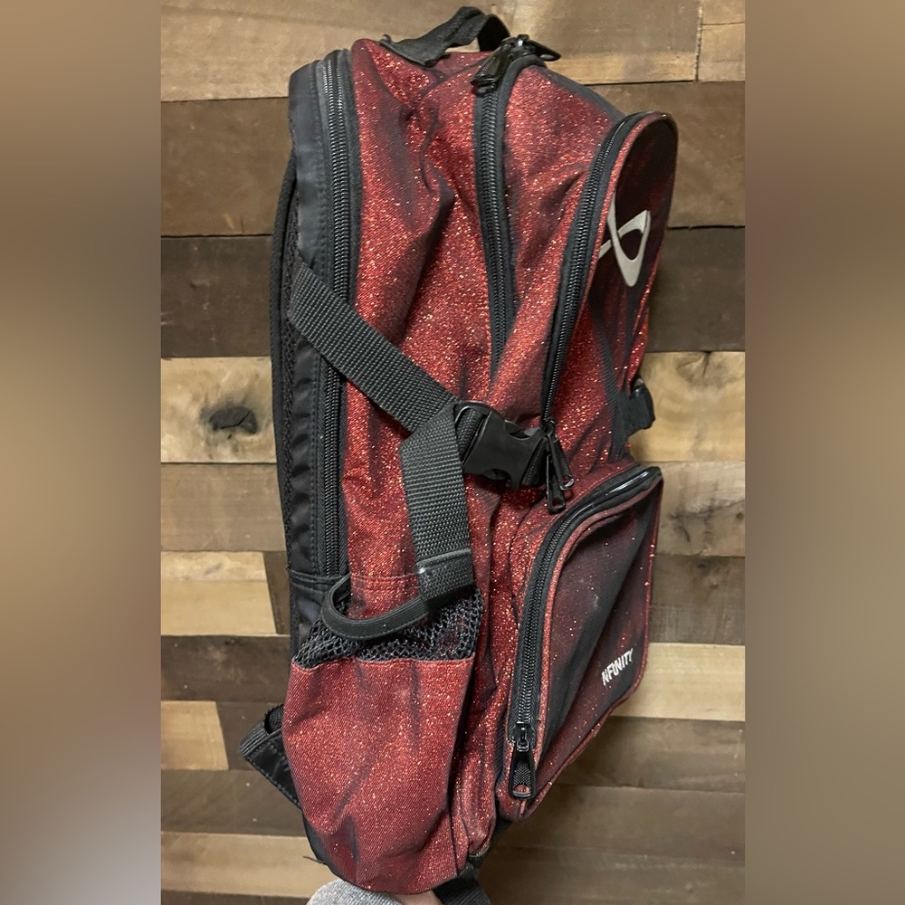 Red Glitter Nfinity Cheer Backpack